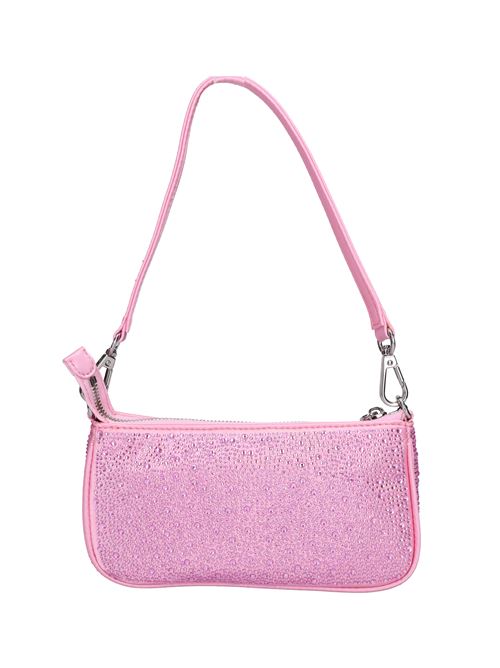 Borsa in ecopelle e strass LA CARRIE | NIGHT MINI SHOULDERROSA